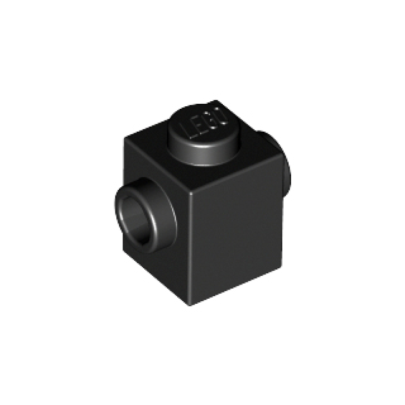 Steen, Aangepast 1x1 met nop aan twee kanten tegenover elkaar Black